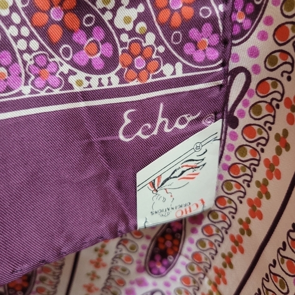 Vintage Echo Silk Rectangle Scarf Japan - Picture 10 of 15